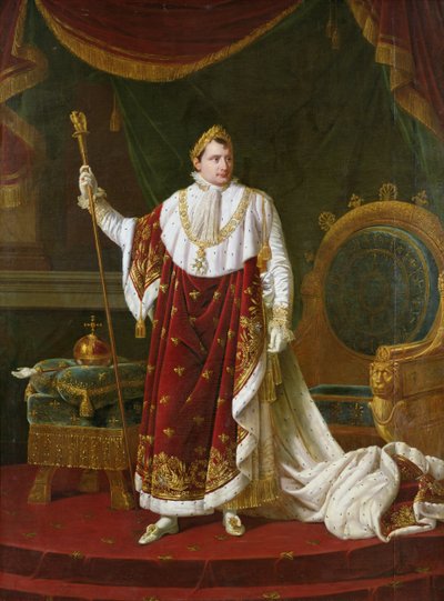 Portret van Napoleon (1769-1821) in zijn kroningsgewaden, 1811 door Robert Lefevre